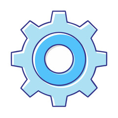 gear settings icon, gear settings vector illustration-simple illustration of gear settings, perfect for gear settings logos and themed design 
