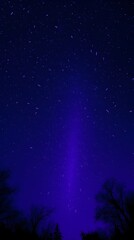 Eerie Meteor Shower in Deep Ultraviolet Hues