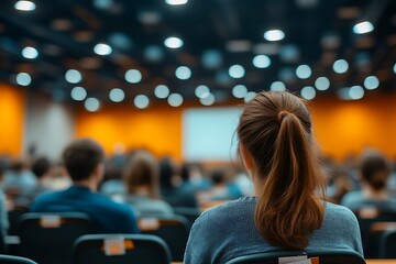 Blurred Audience at Education Seminar