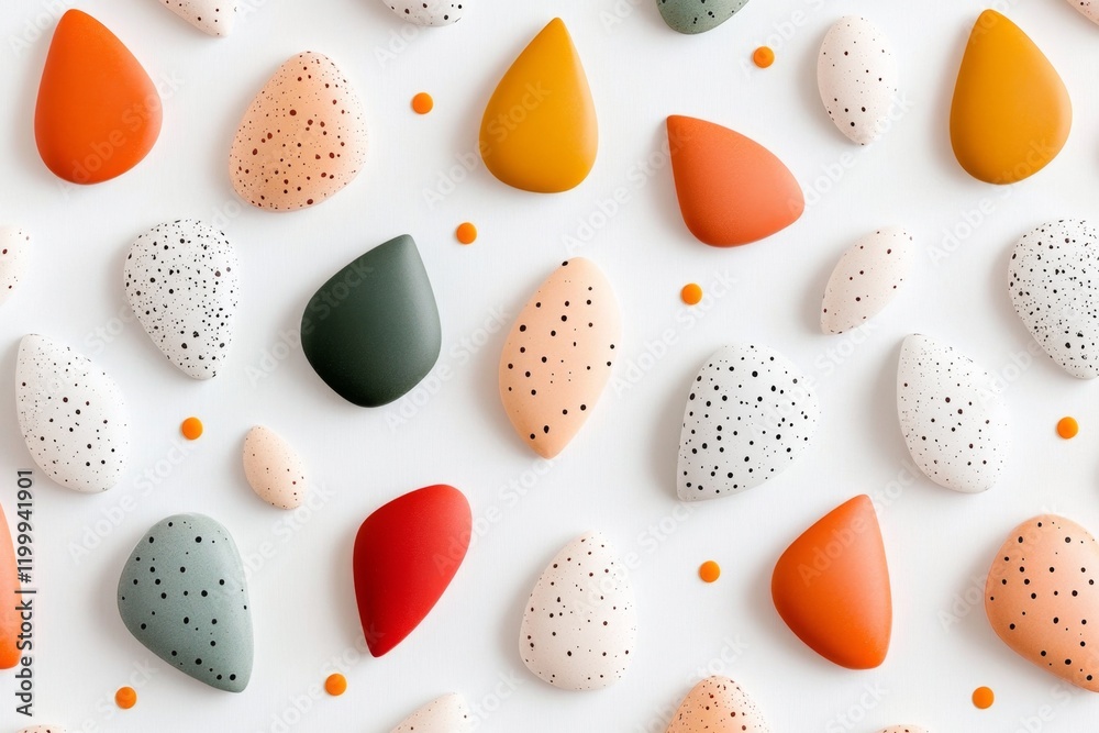 Fototapete A repeating pattern of small, simple window icons with subtle shading and muted colors, set against a light gray background