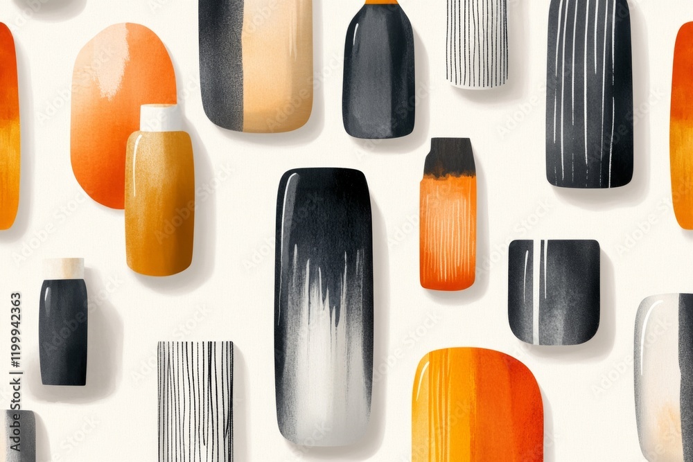 Fototapete A repeating pattern of small, simple window icons with subtle shading and muted colors, set against a light gray background