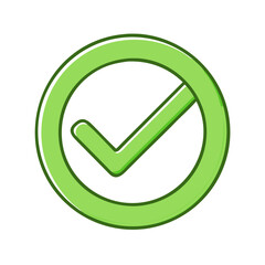 green ticks ign in circle icon, green ticks ign in circle vector illustration-simple illustration of green ticks ign in circle, perfect for green ticks ign in circle logos and themed design 