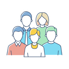 group of people icon, group of people vector illustration-simple illustration of group of people, perfect for group of people logos and themed design 