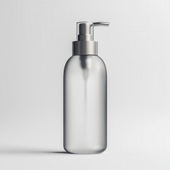 Pump Bottle with Frosted Matte Finish and Soft Rounded Edges