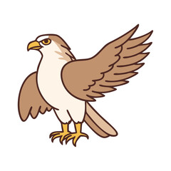 hawk icon, hawk vector illustration-simple illustration of hawk, perfect for hawk logos and themed design 