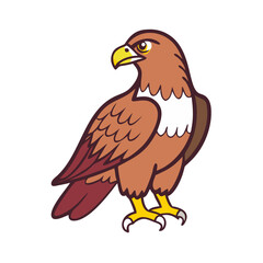 hawk icon, hawk vector illustration-simple illustration of hawk, perfect for hawk logos and themed design 