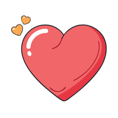 heart icon, heart vector illustration-simple illustration of heart, perfect for heart logos and themed design 