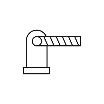 recommend clip art: Barrier icon Flat simple outline