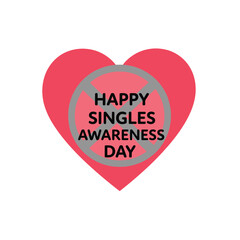 Singles Awareness Day Hearts Celebrate single day