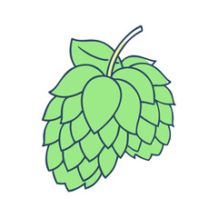 hops icon, hops vector illustration-simple illustration of hops, perfect for hops logos and themed design 
