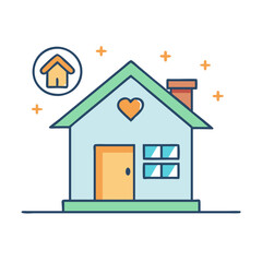 house icon, house vector illustration-simple illustration of house, perfect for house logos and themed design 