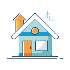 house icon, house vector illustration-simple illustration of house, perfect for house logos and themed design 