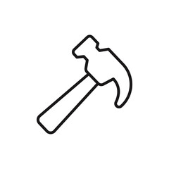 Demolition icon Flat simple outline