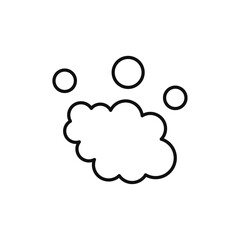 Foam icon Flat simple outline