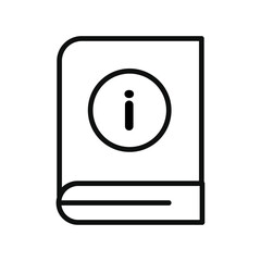 guide book icon Flat simple outline