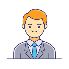 lawyer icon, lawyer vector illustration-simple illustration of lawyer, perfect for lawyer logos and themed design 