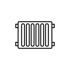 Radiator icon Flat simple outline