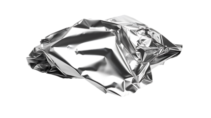 aluminum foil isolated on a transparent background