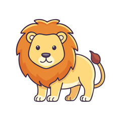 lion icon, lion vector illustration-simple illustration of lion, perfect for lion logos and themed design 