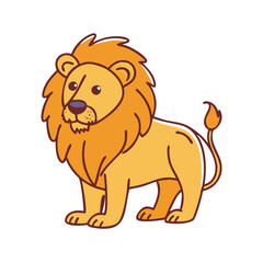 lion icon, lion vector illustration-simple illustration of lion, perfect for lion logos and themed design 