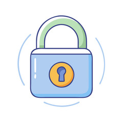 lock icon, lock vector illustration-simple illustration of lock, perfect for lock logos and themed design 