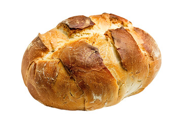 home baked different breads isolated on a transparent background