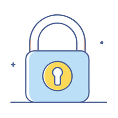 lock icon, lock vector illustration-simple illustration of lock, perfect for lock logos and themed design 