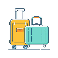 luggage icon, luggage vector illustration-simple illustration of luggage, perfect for luggage logos and themed design 