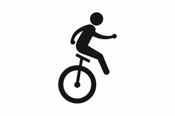 Obraz premium person riding a bike