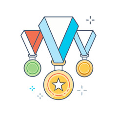 medals icon, medals vector illustration-simple illustration of medals, perfect for medals logos and themed design