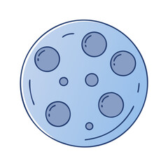 moon flat icon, moon flat vector illustration-simple illustration of moon flat, perfect for moon flat logos and themed design 