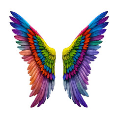 Obraz premium realistic Colorful angel Wing