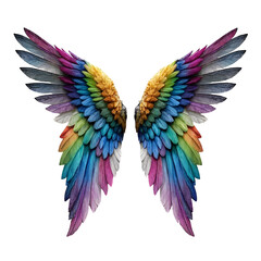 Obraz premium realistic Colorful angel Wing