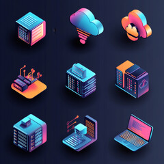 Each icon is presented in 9 distinct styles: flat, isometric, line art, 3D realistic, pixel art, cartoon, gradient modern, minimal outline, and futuristic neon. These diverse renderings ensure compati