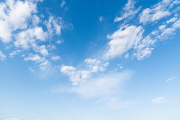 Blue sky with white clouds