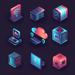 Each icon is presented in 9 distinct styles: flat, isometric, line art, 3D realistic, pixel art, cartoon, gradient modern, minimal outline, and futuristic neon. These diverse renderings ensure compati
