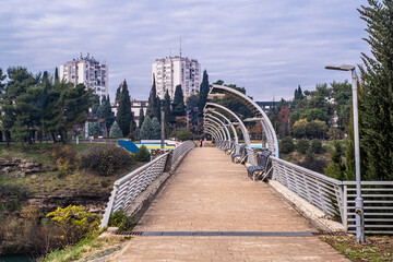 beautiful bridge in Podgorica, Montenegro, Balkans, Europe