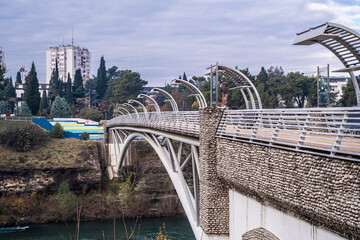 beautiful bridge in Podgorica, Montenegro, Balkans, Europe