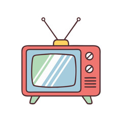 old television icon, old television vector illustration-simple illustration of old television, perfect for old television logos and themed design 