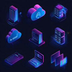 Each icon is presented in 9 distinct styles: flat, isometric, line art, 3D realistic, pixel art, cartoon, gradient modern, minimal outline, and futuristic neon. These diverse renderings ensure compati