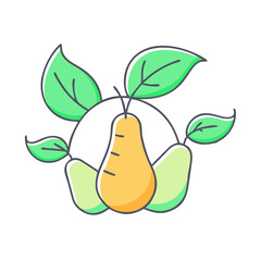 organic icon, organic vector illustration-simple illustration of organic, perfect for organic logos and themed design 