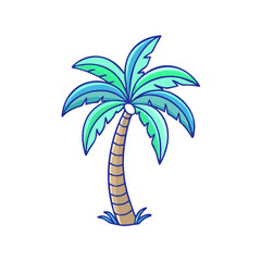 palm tree icon, palm tree vector illustration-simple illustration of palm tree, perfect for palm tree logos and themed design 