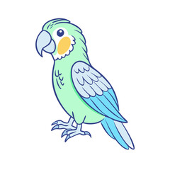 parrot icon, parrot vector illustration-simple illustration of parrot, perfect for parrot logos and themed design 
