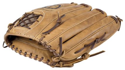 Baseball Glove isolated on a transparent background.