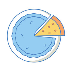 pie icon, pie vector illustration-simple illustration of pie, perfect for pie logos and themed design 