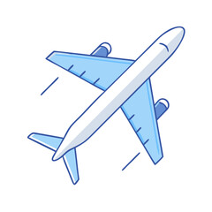 plane icon, plane vector illustration-simple illustration of plane, perfect for plane logos and themed design 