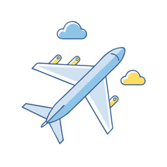 plane icon, plane vector illustration-simple illustration of plane, perfect for plane logos and themed design 