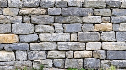 Fototapeta premium Rustic Gray Stone Wall Texture Background