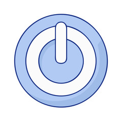 power button icon, power button vector illustration-simple illustration of power button, perfect for power button logos and themed design 