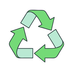 recycle icon, recycle vector illustration-simple illustration of recycle, perfect for recycle logos and themed design 